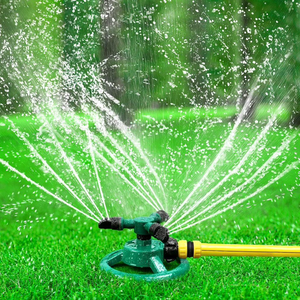 Water Sprinkled Lawn